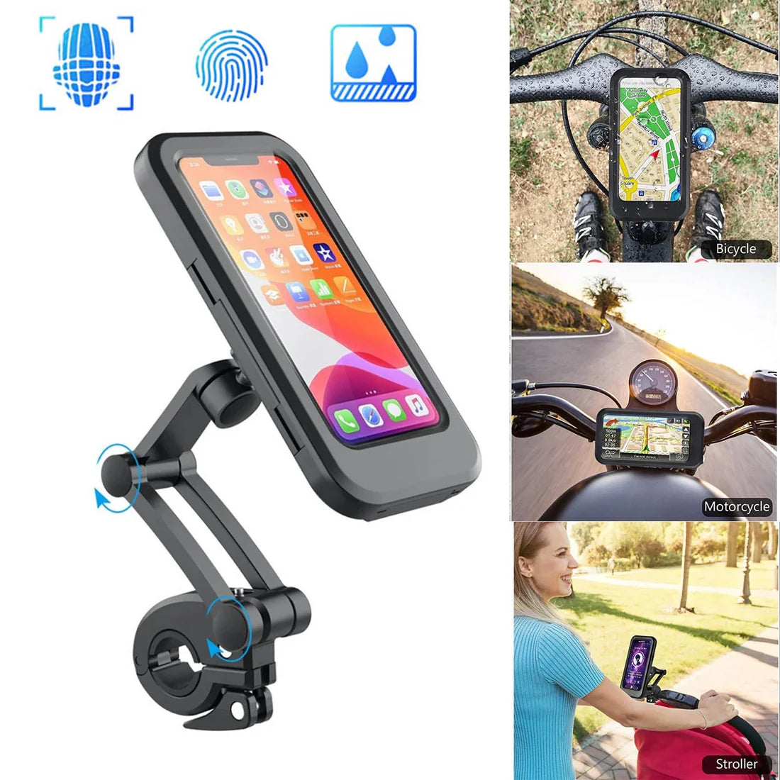 Waterproof Bicycle & Motorcycle Phone Holder