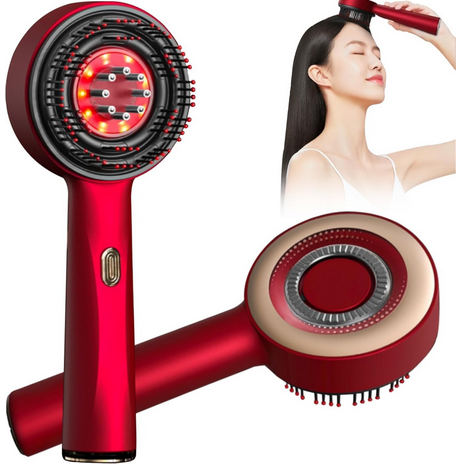 Scalp Massager Brush (Red) – فرشاة تدليك فروة الرأس (حمراء)