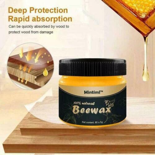 Wood Seasoning Beewax Polish - Complete Solution Furniture Care Polishing Beeswax  - Pack Of 01